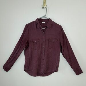 Aeropostale 100% Lyocell Mauve Button Down Lightweight Shirt